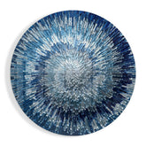 Blue Splash Glass Wall Art.